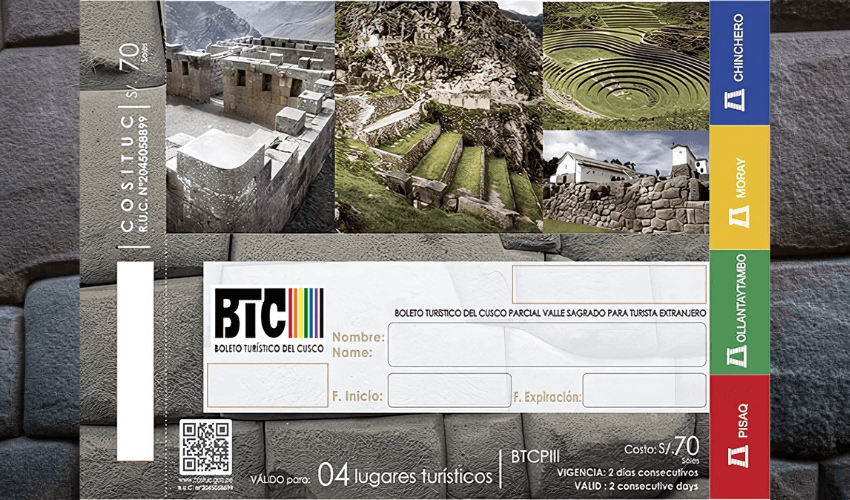 GuÃa Completa del BTC: Boleto TurÃstico de Cusco 7 boleto turistico parcial circuito 3
