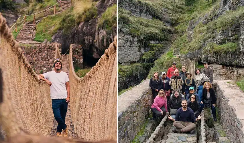 puente colgante andino experiencia aventura cusco