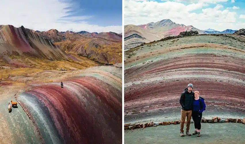 valle montana arcoiris formaciones geologicas cusco