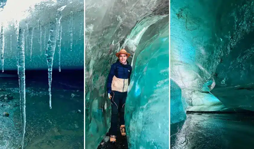 cueva de hielo glaciar quelccay