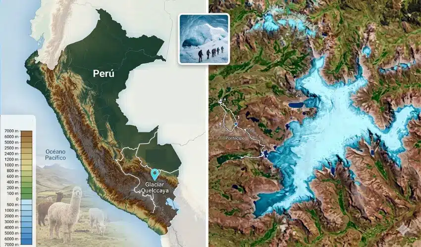 ubicacion glaciar quelccaya cordillera vilcanota
